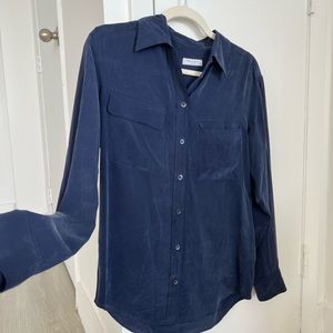 equipment 100% silk shirt size XS